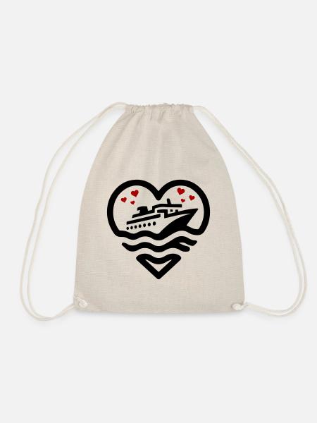 Kreuzfahrt Love - Turnbeutel - Natur