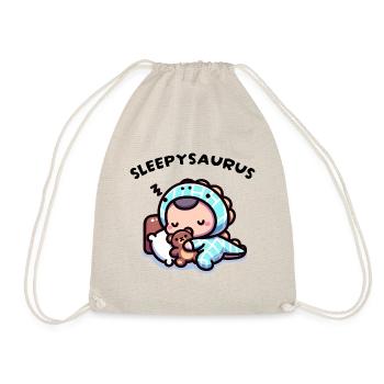 Sleepysaurus Official Sleep Outfit Chemise de nuit - Sac de sport léger - nature - Devant
