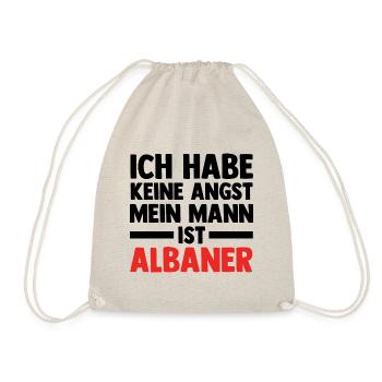 Albanians Albanian Albania - Drawstring Bag - nature - Front