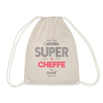 L authentique super cheffe - Sac de sport léger - nature - Devant