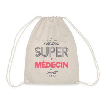 L authentique super médecin - Sac de sport léger - nature - Devant