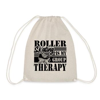 Rollschuhlaufen Geschenk - Turnbeutel - Natur - Vorne