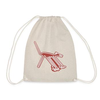 Nazca Lines Dog - Drawstring Bag - nature - Front