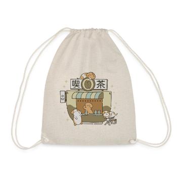 Dog Cafe - Drawstring Bag - nature - Front