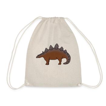 Dinosaurier Design - Stegosaurus - Turnbeutel - Natur - Vorne