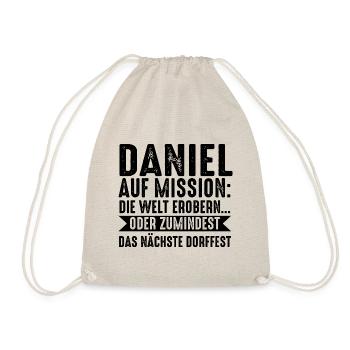 First name Daniel - Drawstring Bag - nature - Front