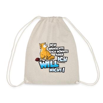Chat ne veut pas - tee shirt - Sac de sport léger - nature - Devant