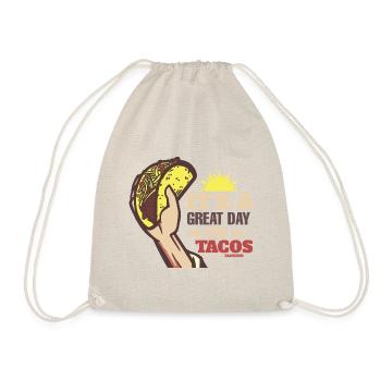 It's A Great Day For Tacos - Drawstring Bag - nature - Front