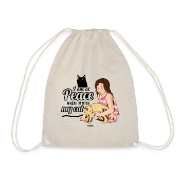 Femme Chat Pet Girl Femme - Sac de sport léger - nature - Devant
