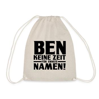 Prénom Ben - Sac de sport léger - nature - Devant