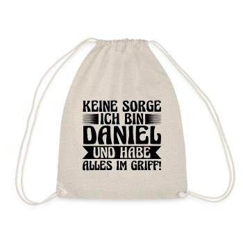 Prénom Daniel - Sac de sport léger - nature - Devant