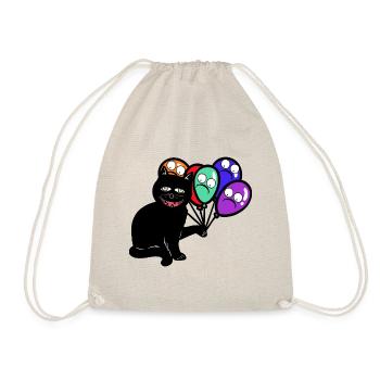 Ballons effrayants laids halloween chat chats - Sac de sport léger - nature - Devant