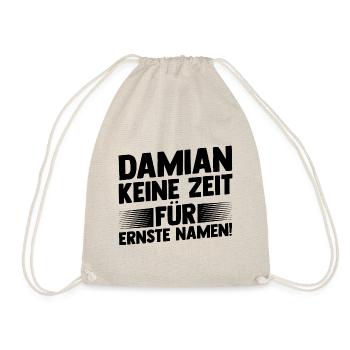 Vorname Damian - Turnbeutel - Natur - Vorne