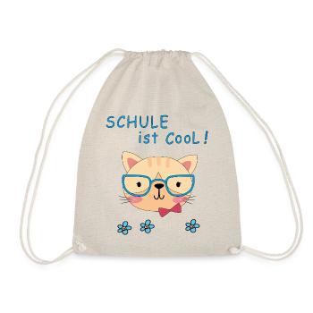 School is cool - Drawstring Bag - nature - Front