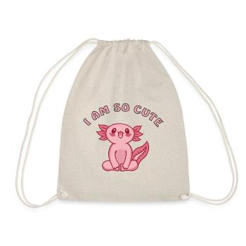mignon bébé axolotl salamandre à queue aquariophile - Sac de sport léger - nature - Devant