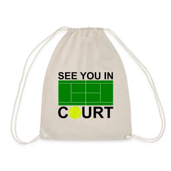see you in court black - Turnbeutel - Natur - Vorne