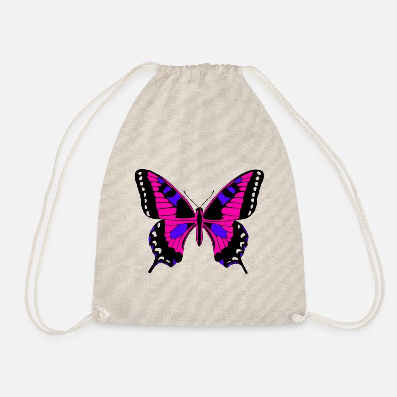 pretty butterfly - Drawstring Bag - nature
