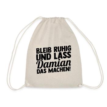 Prénom Damian - Sac de sport léger - nature - Devant