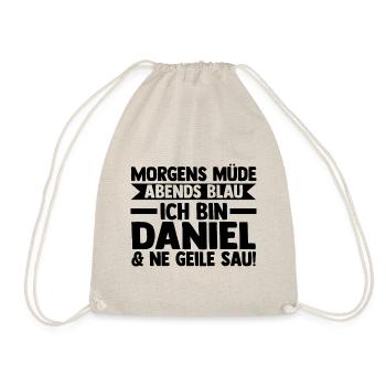 Prénom Daniel - Sac de sport léger - nature - Devant