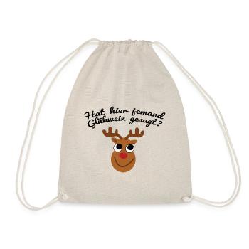 Hat hier jemand Glühwein gesagt - Turnbeutel - Natur - Vorne