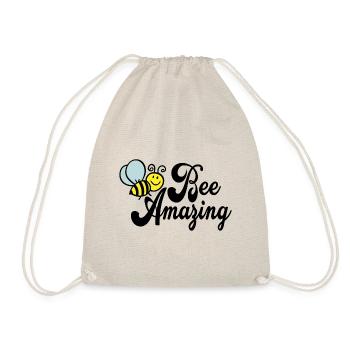 Bee Amazing Bee Animals Beekeeper Beekeeping Gift - Drawstring Bag - nature - Front