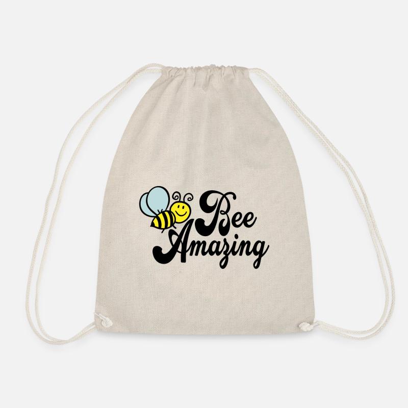 Bee Amazing Biene Tiere Imker Imkerei Geschenk - Turnbeutel - Natur