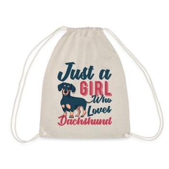 Dachshund. dachshund - Drawstring Bag - nature - Front