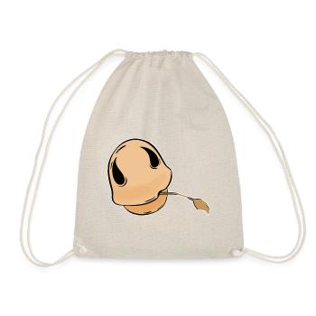 minimaliste poney cheval chevaux poulain bouche - Sac de sport léger - nature - Devant