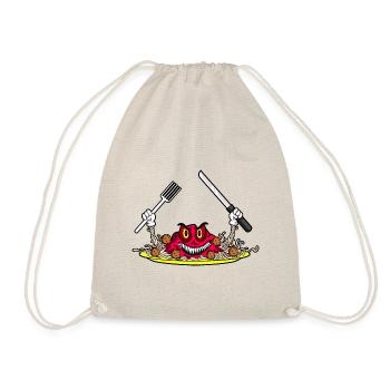 EVIL SPAGHETTI - Eat if you dare! - Turnbeutel - Natur - Vorne