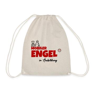 Mobiler Engel in Ausbildung - Turnbeutel - Natur - Vorne