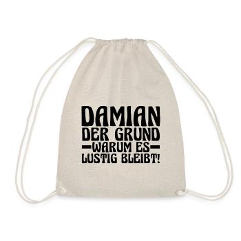 Prénom Damian - Sac de sport léger - nature - Devant