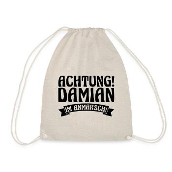 Prénom Damian - Sac de sport léger - nature - Devant