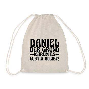 Prénom Daniel - Sac de sport léger - nature - Devant