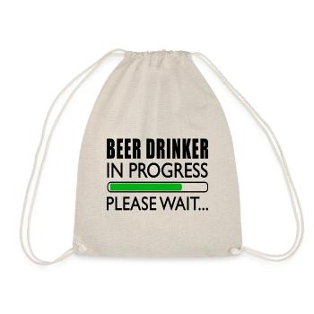 Beer lover Biertringer Funny toast - Drawstring Bag - nature - Front