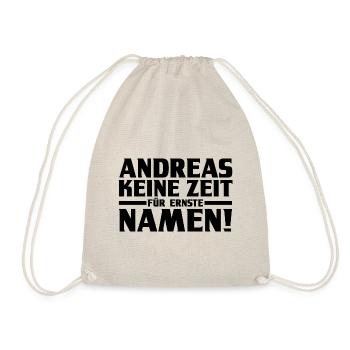 Vorname Andreas - Turnbeutel - Natur - Vorne