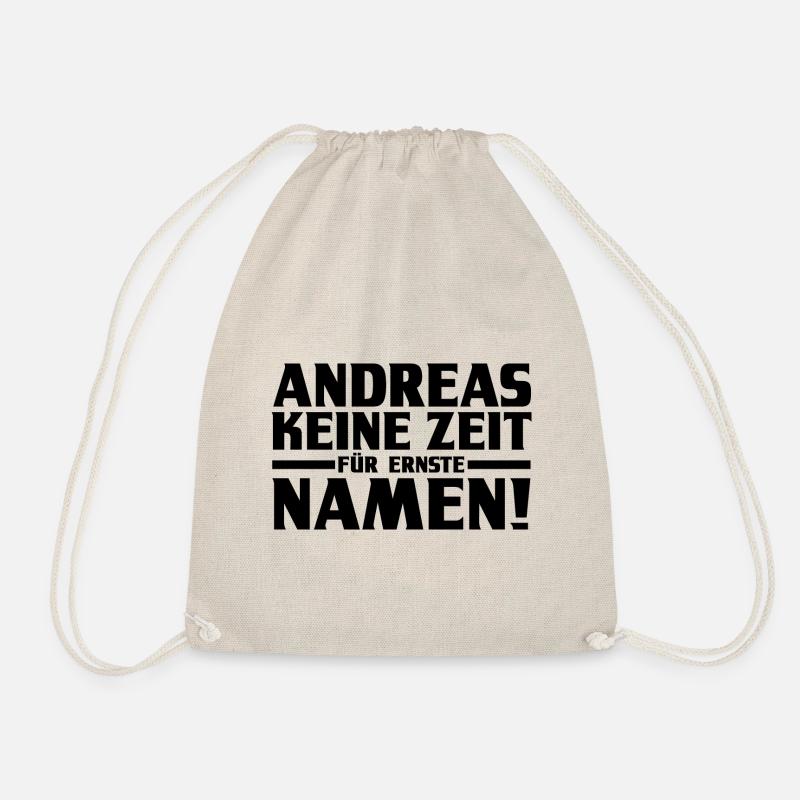 Prénom Andreas - Sac de sport léger - nature