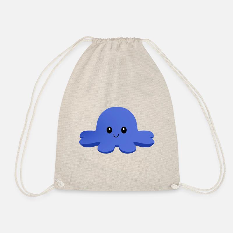 Fröhlicher Oktopus - Turnbeutel - Natur
