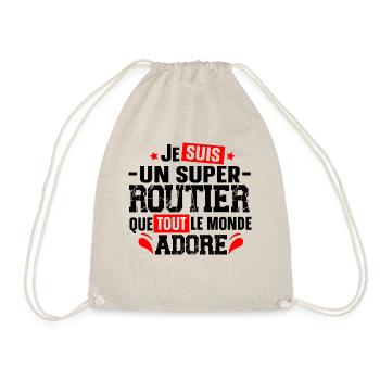 Routier Chauffeur Livreur Métier Camion Citations - Sac de sport léger - nature - Devant