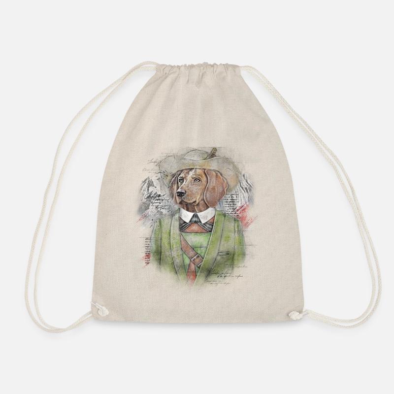 Trachtenhund - Turnbeutel - Natur