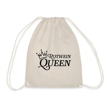 Rotwein Queen - Turnbeutel - Natur - Vorne