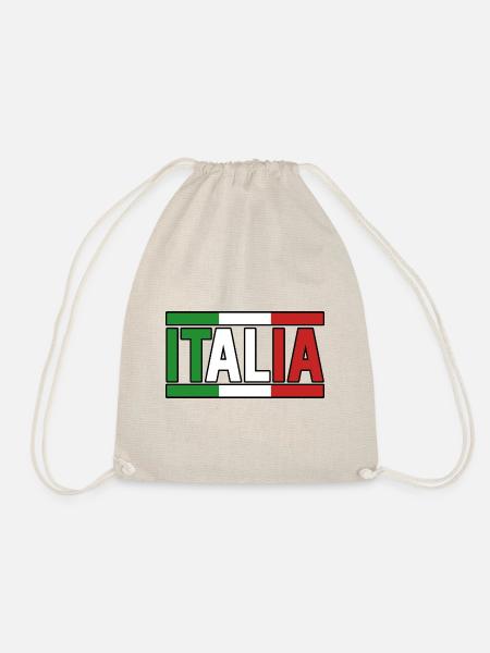 Italia Italiener Italienisch Italien - Turnbeutel - Natur