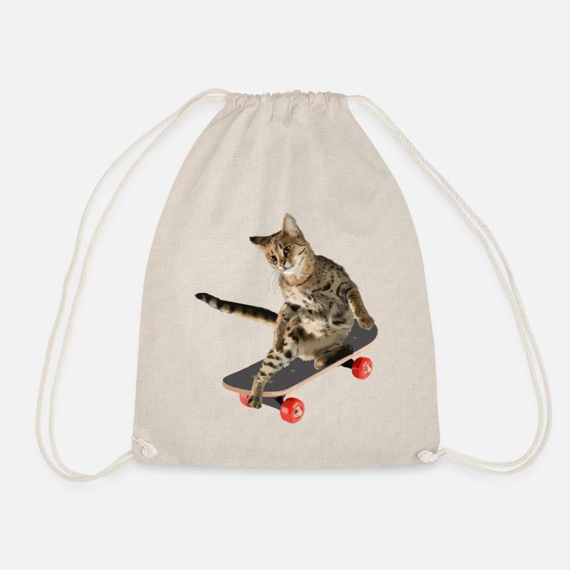 Cat Skateboards skateboards - Drawstring Bag - nature