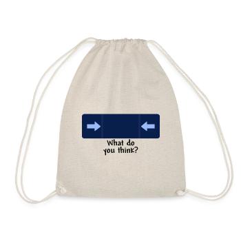 Que pensez-vous noir - Sac de sport léger - nature - Devant