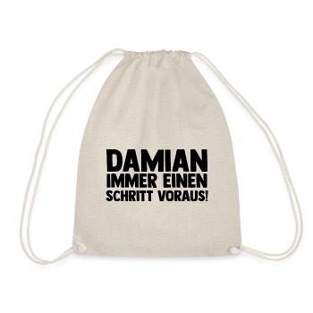 First name Damian - Drawstring Bag - nature - Front