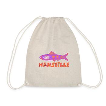 Sardinen-Marseillaise - Turnbeutel - Natur - Vorne