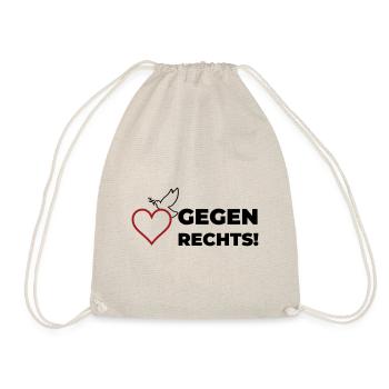 Gegen rechts - Turnbeutel - Natur - Vorne