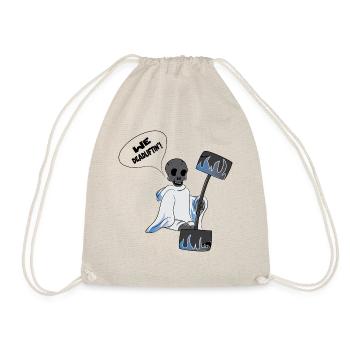 We Deadlifting Funny Powerlifting Gym Quote - Drawstring Bag - nature - Front