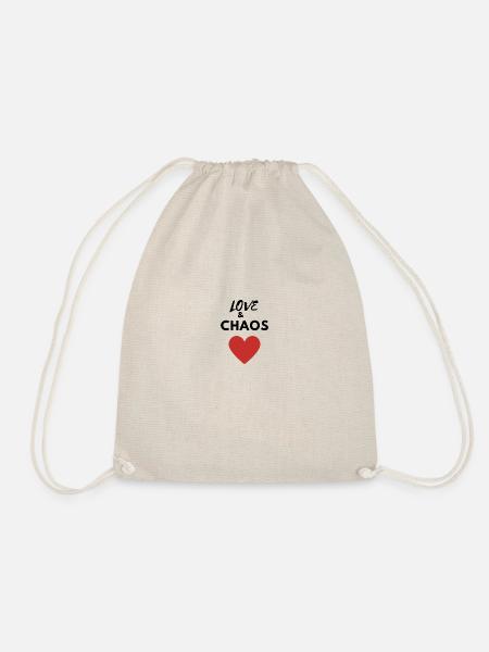 LOVE & CHAOS - Turnbeutel - Natur