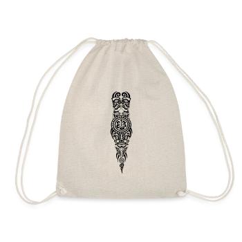 Maori5 Schwarz - Turnbeutel - Natur - Vorne