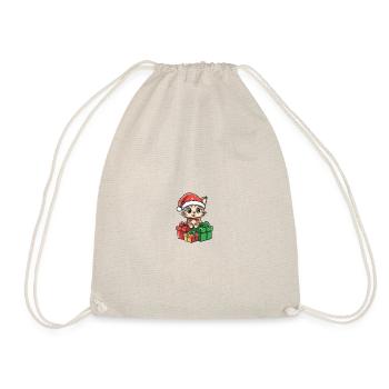 Cadeaux de bande dessinée de Noël pour chats - Sac de sport léger - nature - Devant